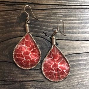 Thread earring dangle boho jewelry